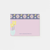 Post-it® Fleurs pastel kawaai (Devant)