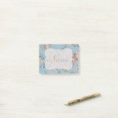 Post-it® Fleurs pleines d'adoration - le Courrier-it® note (Sur un bureau)