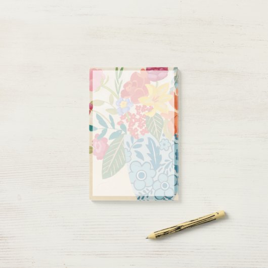 Post-it® Fleurs printanières I (Sur un bureau)