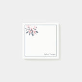 Post-it® Fleurs rose et gris Aquarelle classique (Devant)