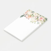 Post-it® fleurs, rose rose, fleurs de printemps (Incliné)