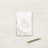 Post-it® Fleurs | Roses blanches (Sur un bureau)