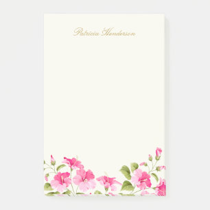 Post-it® Fleurs roses de ketmie