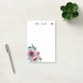 Post-it® Fleurs roses et abeilles (Bureau)