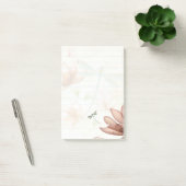 Post-it® Fleurs roses et libellule (Bureau)