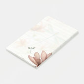 Post-it® Fleurs roses et libellule (Incliné)