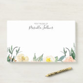 Post-it® Fleurs Roses Et Peach Du Bureau De (Sur un bureau)