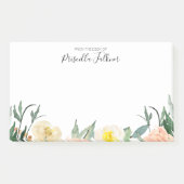 Post-it® Fleurs Roses Et Peach Du Bureau De (Devant)