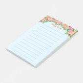 Post-it® Fleurs roses mignonnes d'aquarelle Liées (Incliné)