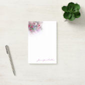Post-it® Fleurs Roses Modèle d'aquarelle à main (Bureau)