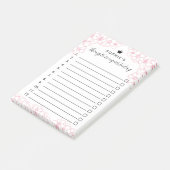 Post-it® Fleurs Roses Princesse Couronne Choses À Conquérir (Incliné)