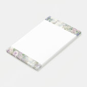 Post-it® Fleurs roses violettes romantiques (Incliné)