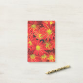 Post-it® Fleurs rouges et jaunes 1 (Sur un bureau)