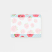 Post-it® Fleurs rouges, Roses rouges, Feuilles verts, Flora (Devant)