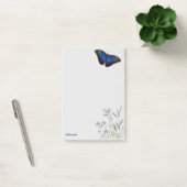 Post-it® Fleurs sauvages de papillon bleu morpho personnali (Bureau)