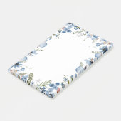 Post-it® Fleurs sauvages délicieux en bleu Dusty (Incliné)