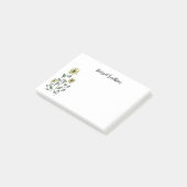 Post-it® Fleurs sauvages rétros marguerite personnalisée Ar (Incliné)