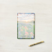 Post-it® Fleurs | Texas Bluebonnets & Indian Paintbrush (Sur un bureau)