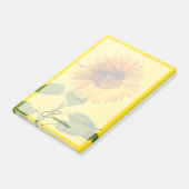 Post-it® Fleurs | Tournesol jaune (Incliné)