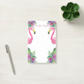 Post-it® Fleurs tropicales de flamants roses (Bureau)