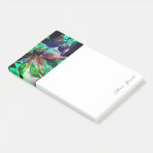 Post-it® Fleurs tropicales fraîches et script de peinture F (Incliné)