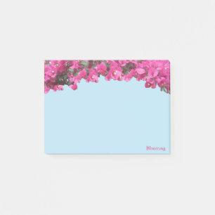Post-it® Fleurs tropicales sur bleu clair
