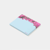 Post-it® Fleurs tropicales sur fond bleu clair (Incliné)
