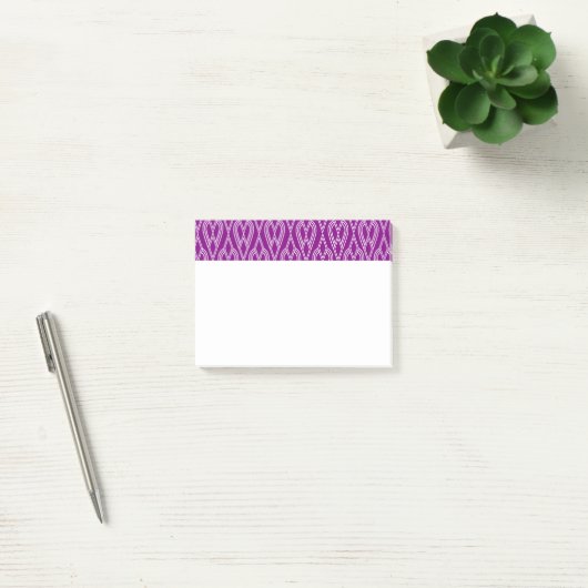 Post-it® Fleurs violettes Art Déco (Bureau)