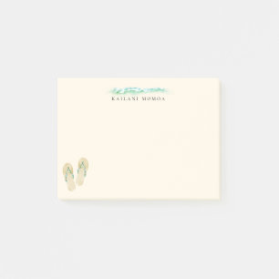 Post-it® Flip Flops botaniques de plage