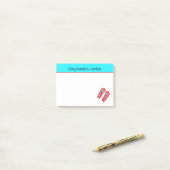 Post-it® Flip Flops rouges personnalisées Plage d'été (Sur un bureau)