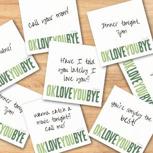 Post-it® Flirty Love You Green Boyfriend Sticky Note
