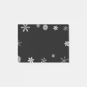 Post-it® Flocon de neige noir (Devant)