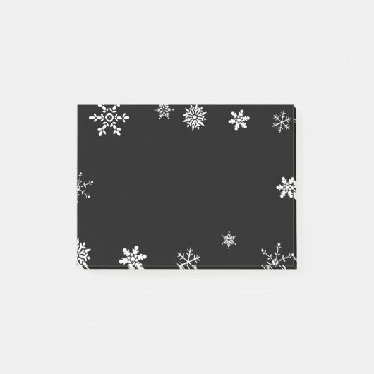 Post-it® Flocon de neige noir (Devant)
