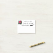 Post-it® Floraison Hibiscus délicate en pixel art (Sur un bureau)