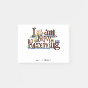 Post-it® *~* Floral 4 JE REÇOIS MAINTENANT LE Manifeste AP8