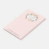 Post-it® Floral antique | Rose pâle (Incliné)