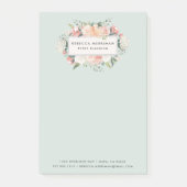 Post-it® Floral antique | Sage Green (Devant)