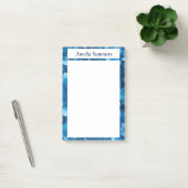 Post-it® Floral bleu personnalisé (Bureau)