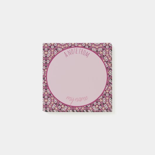 Post-it® Floral Bourgogne (Devant)