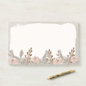 Post-it® Floral Brown neutre (Sur un bureau)