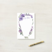 Post-it® Floral Coffin Invitation Business Cards (Sur un bureau)