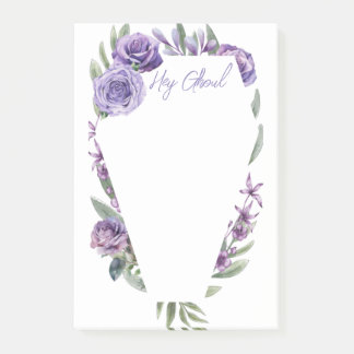Post-it® Floral Coffin Invitation Business Cards