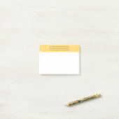 Post-it® Floral de jaune de pré simplement personnalisé (Sur un bureau)