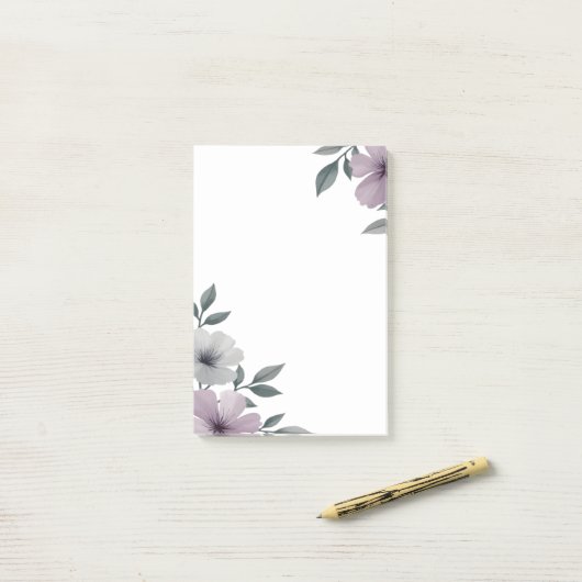 Post-it® Floral Edge Large Post It Notes (Sur un bureau)