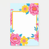 Post-it® Floral Frame with Vibrant Flowers (Devant)