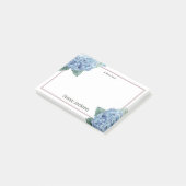 Post-it® Floral Hydrangea rose et bleu Personnalisé (Incliné)