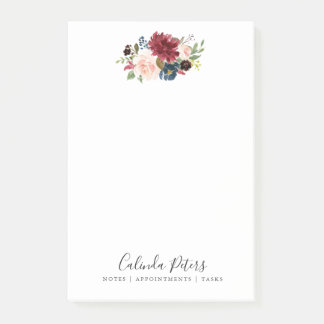 Post-it® Floral minimal du bouquet | de Bourgogne
