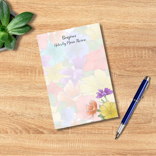 Post-it® Floral Personalized 