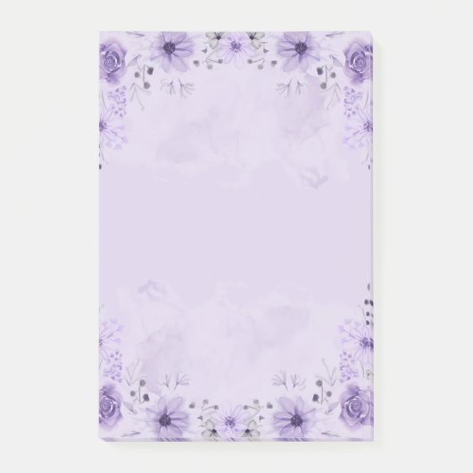 Post-it® Floral pourpre (Devant)