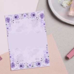 Post-it® Floral pourpre